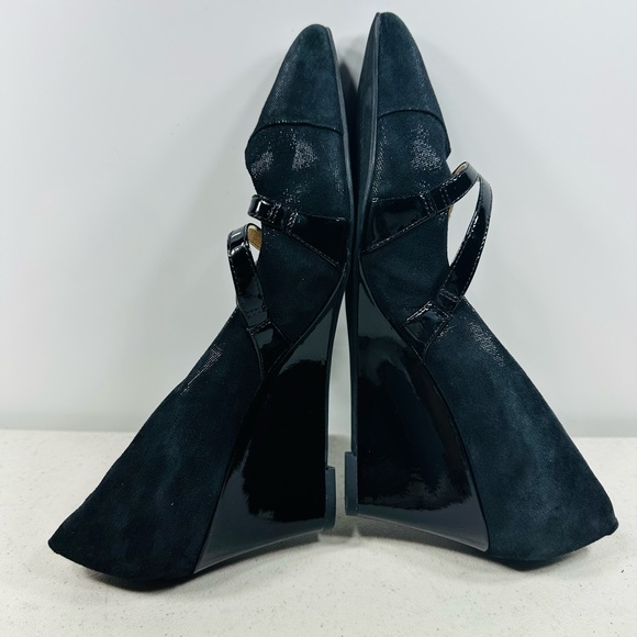 Ecco Women’s Size 40( 9- 9,5 ) Belleair Wedge Black - Picture 5 of 7